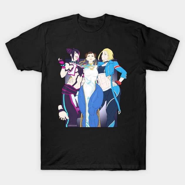 Street Fighter Trio T-Shirt by fallerion